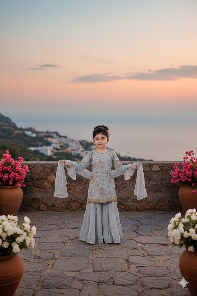 GIRL CHURIDA-SYNTHETIC-GHARARA PANT-RANI 01/21-7